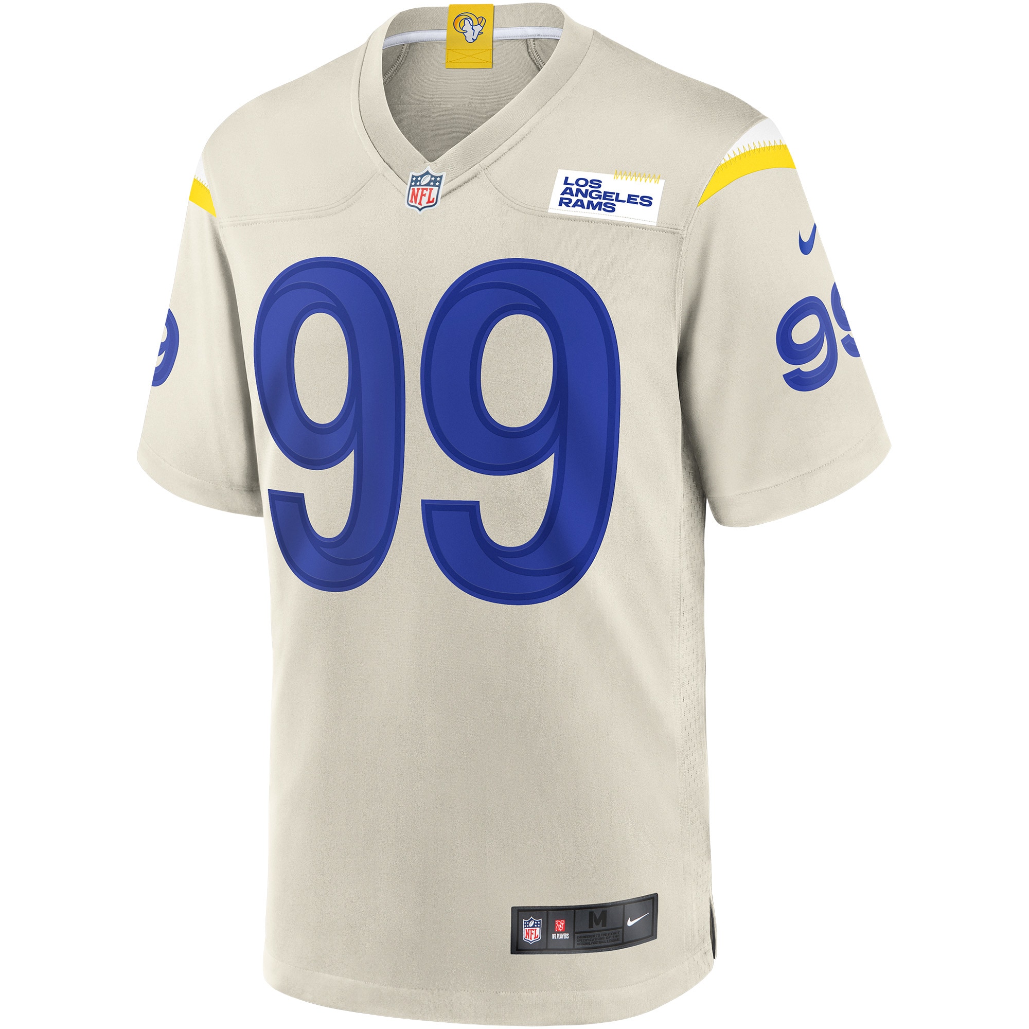Men's Los Angeles Rams Aaron Donald Bone Player Game Jersey JS6777 nicesnker - Image 2