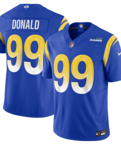 Men's Los Angeles Rams Aaron Donald Royal Vapor F.U.S.E. Limited Jersey JS8744 nicesnker