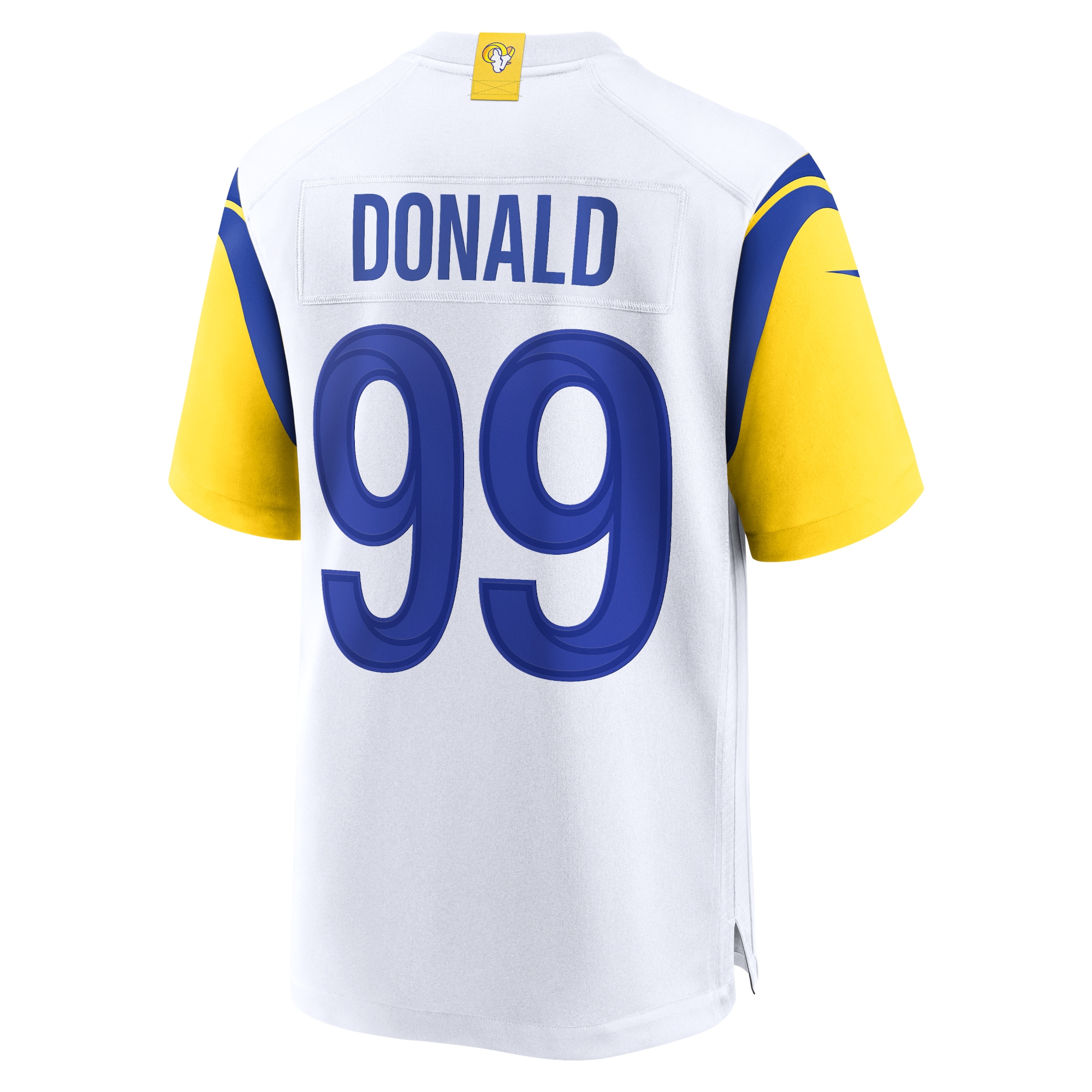 Men's Los Angeles Rams Aaron Donald White Alternate Player Game Jersey JS8667 nicesnker - Image 3