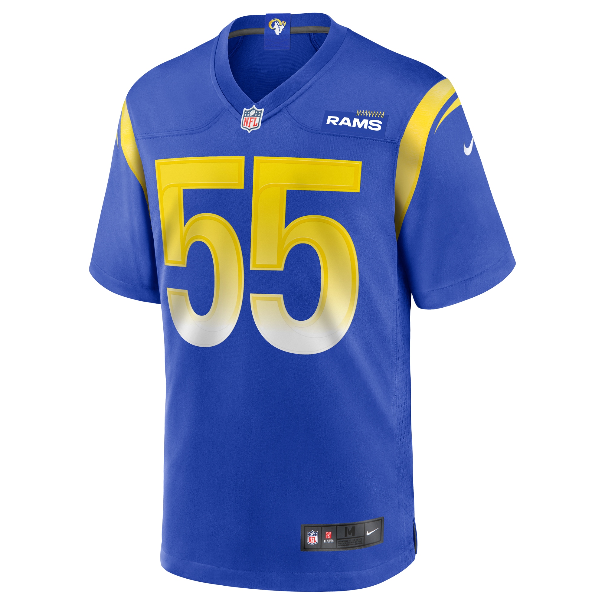 Men's Los Angeles Rams Brian Allen Royal Game Jersey JS3769 nicesnker - Image 2