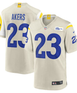 Men's Los Angeles Rams Cam Akers Bone Game Jersey JS8592 nicesnker