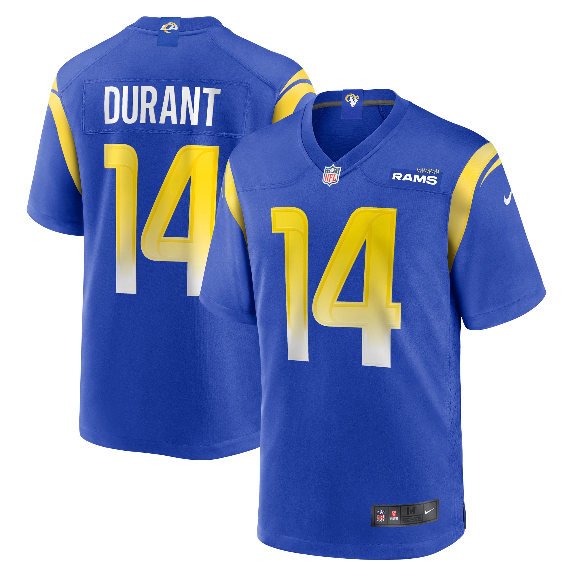 Men's Los Angeles Rams Cobie Durant Royal Game Player Jersey JS4696 nicesnker