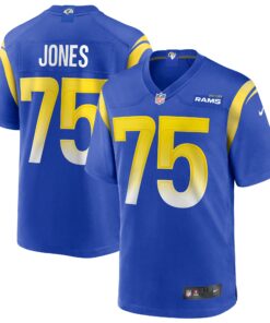 Men's Los Angeles Rams Deacon Jones Royal Game Retired Player Jersey JS9489 nicesnker