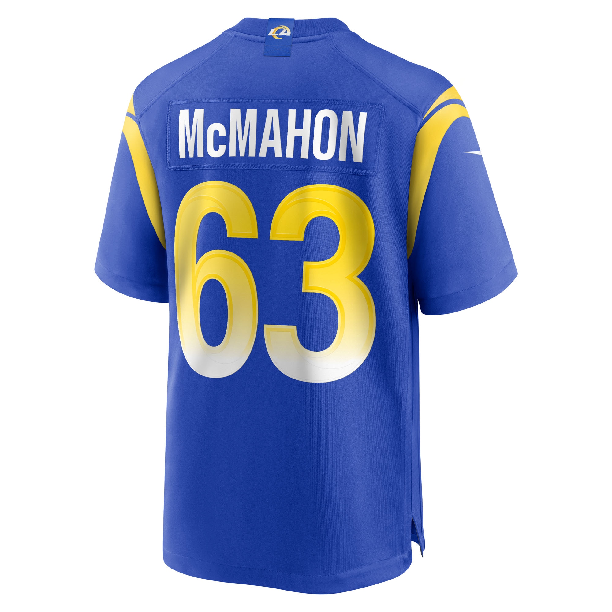 Men's Los Angeles Rams Dylan McMahon Royal Team Game Jersey JS3082 nicesnker - Image 3