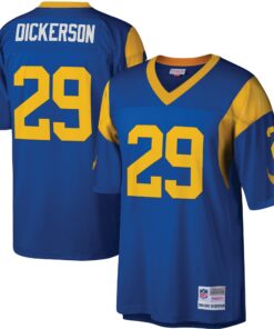 Men's Los Angeles Rams Eric Dickerson Mitchell & Ness Royal Legacy Jersey JS9446 nicesnker