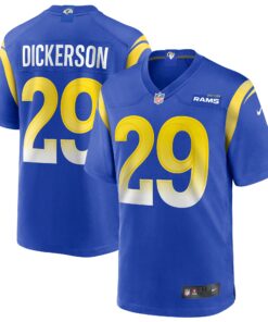 Men's Los Angeles Rams Eric Dickerson Royal Game Retired Player Jersey JS7575 nicesnker