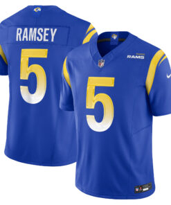 Men's Los Angeles Rams Jalen Ramsey Royal Vapor F.U.S.E. Limited Jersey JS5679 nicesnker
