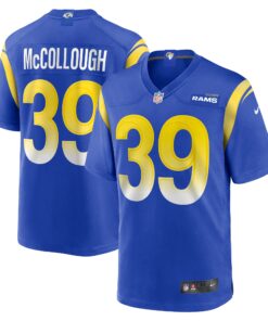 Men's Los Angeles Rams Jaylen McCollough Royal Game Jersey JS5122 nicesnker