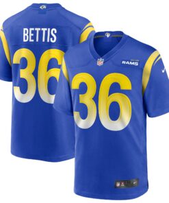 Men's Los Angeles Rams Jerome Bettis Royal Game Retired Player Jersey JS1284 nicesnker
