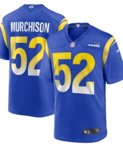 Men's Los Angeles Rams Larrell Murchison Royal Team Game Jersey JS7500 nicesnker
