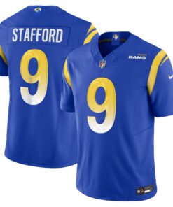 Men's Los Angeles Rams Matthew Stafford Royal Vapor F.U.S.E. Limited Jersey JS7562 nicesnker