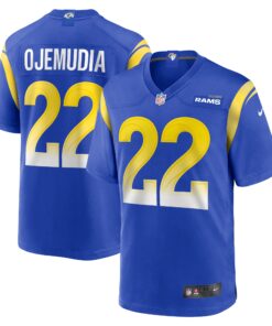 Men's Los Angeles Rams Michael Ojemudia Royal Game Jersey JS7496 nicesnker
