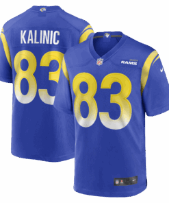 Men's Los Angeles Rams Nikola Kalinic Royal Game Jersey JS8651 nicesnker