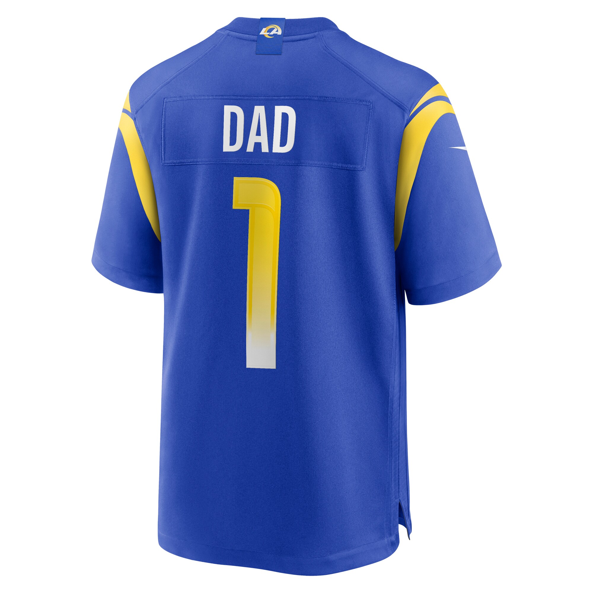 Men's Los Angeles Rams Number 1 Dad Royal Game Jersey JS6926 nicesnker - Image 3