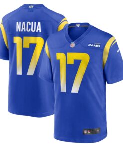 Men's Los Angeles Rams Puka Nacua Royal Home Game Jersey JS2663 nicesnker