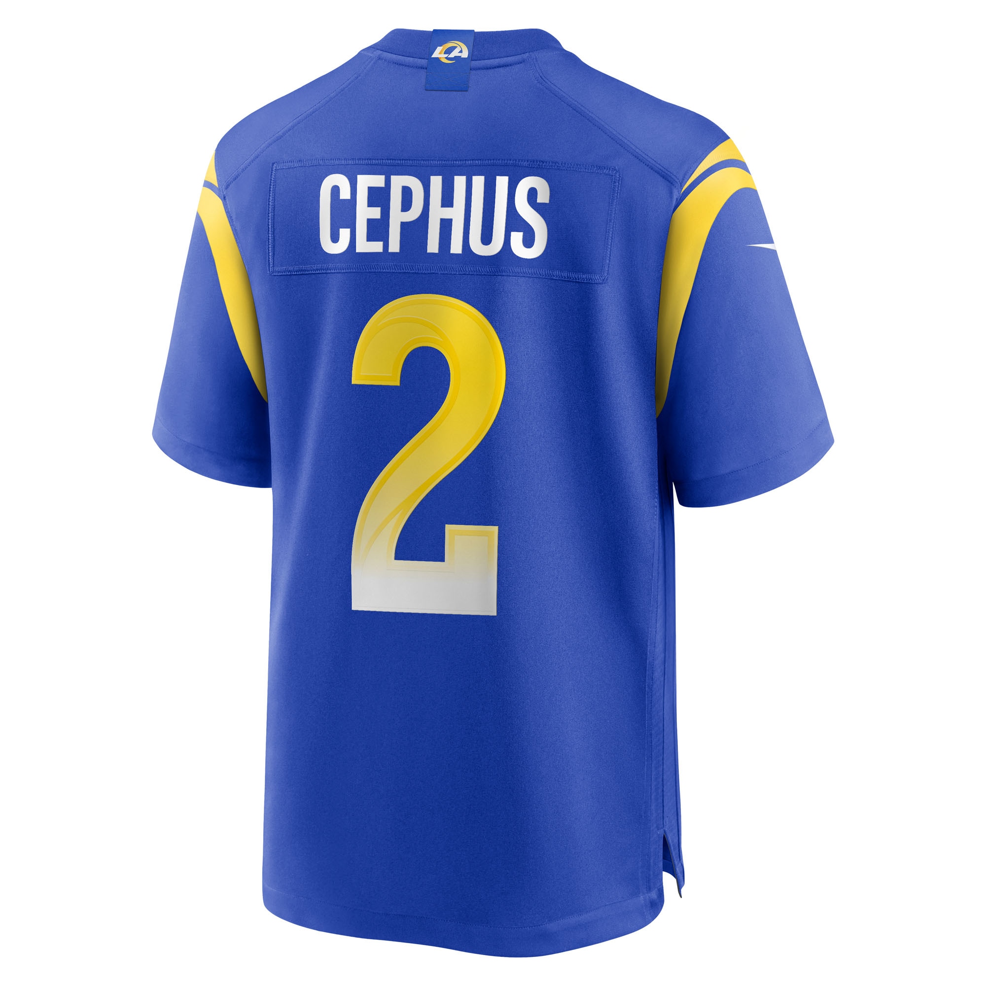Men's Los Angeles Rams Quintez Cephus Royal Team Game Jersey JS4224 nicesnker - Image 3