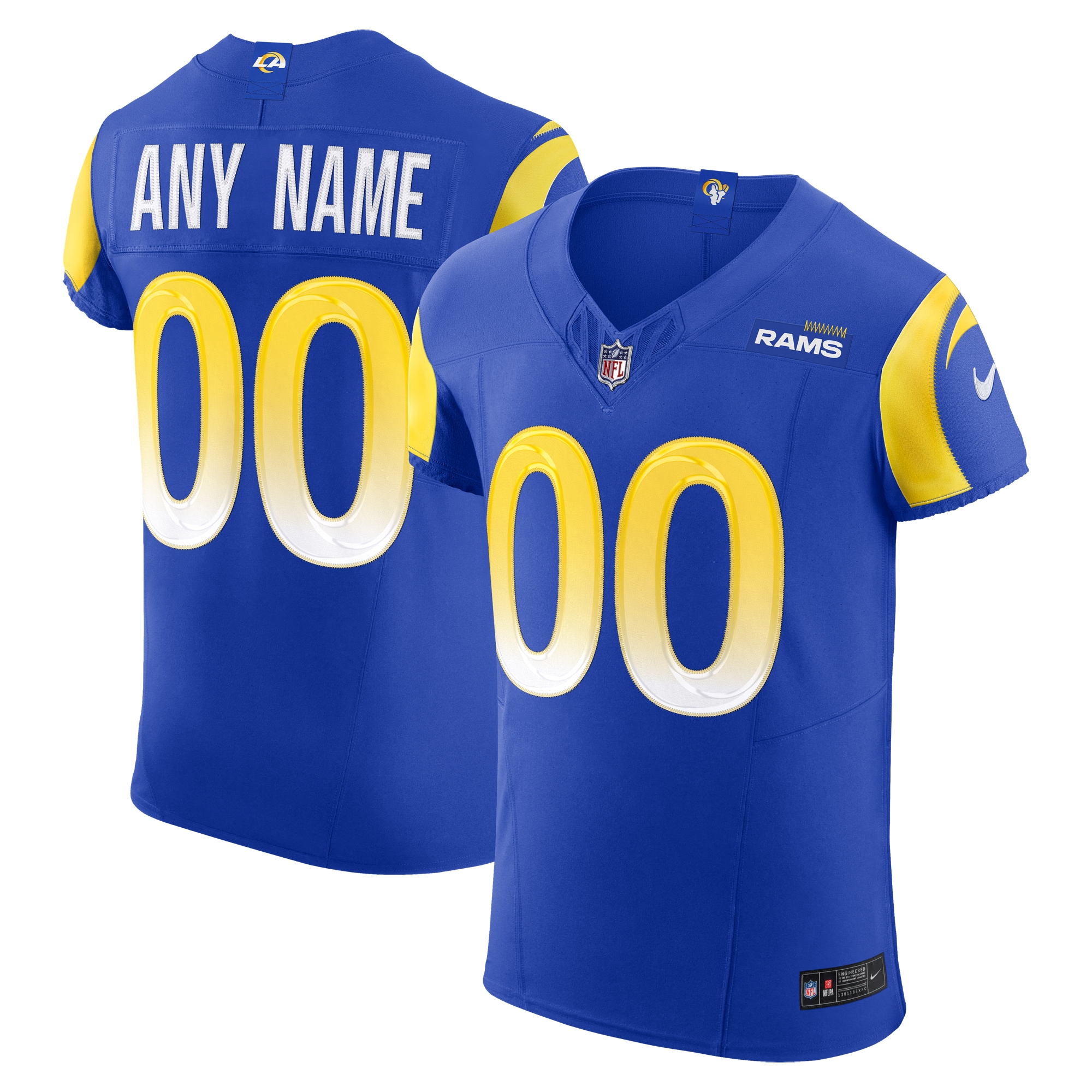 Men's Los Angeles Rams Royal Vapor F.U.S.E. Elite Custom Jersey JS7291 nicesnker