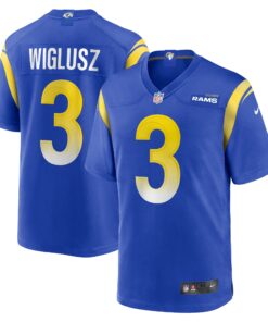 Men's Los Angeles Rams Sam Wiglusz Royal Game Jersey JS8772 nicesnker