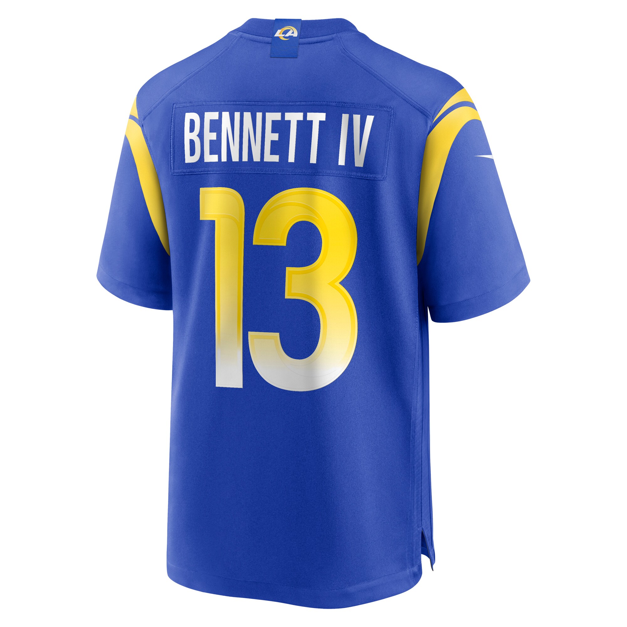 Men's Los Angeles Rams Stetson Bennett Royal Team Game Jersey JS7848 nicesnker - Image 3