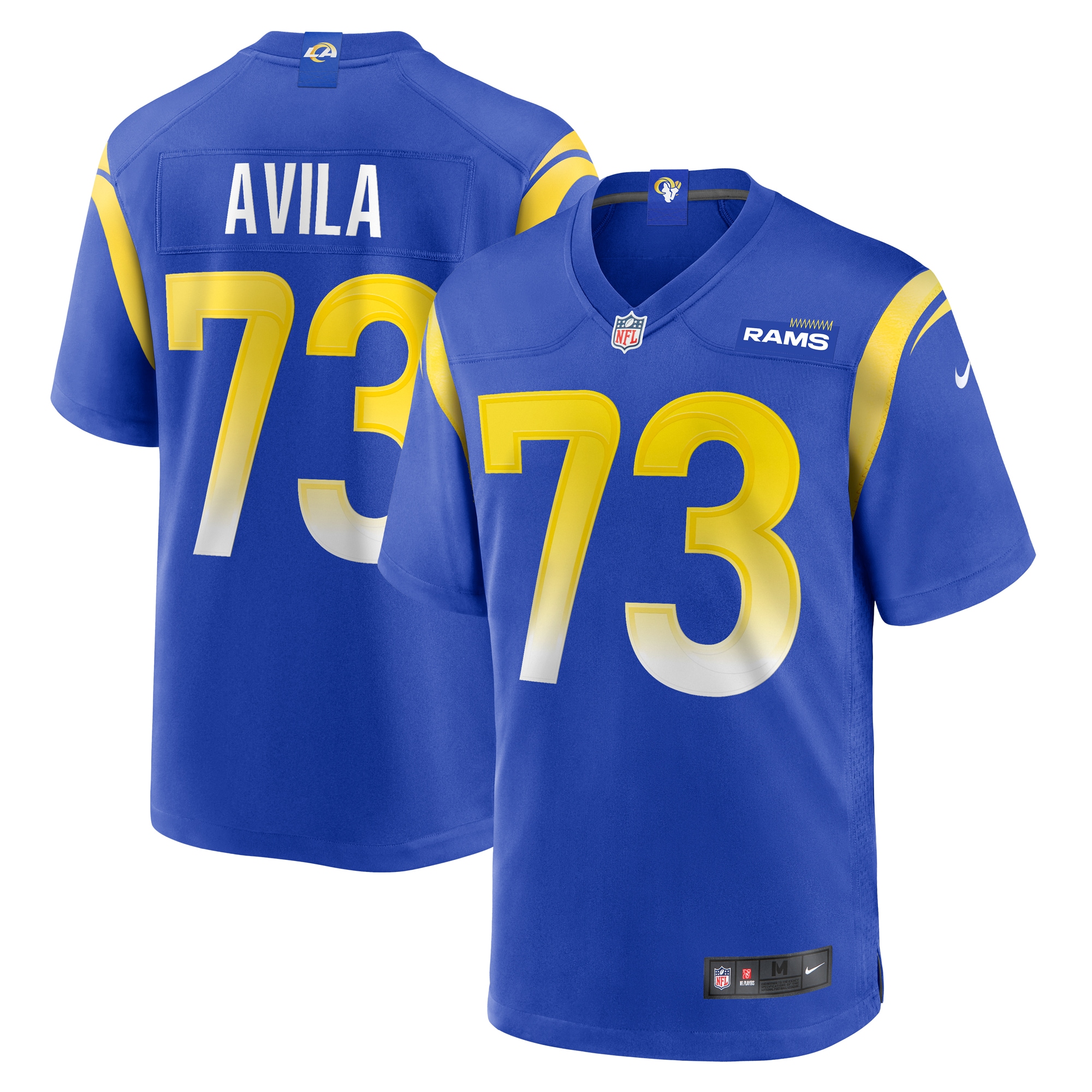 Men's Los Angeles Rams Steve Avila Royal Home Game Jersey JS6770 nicesnker