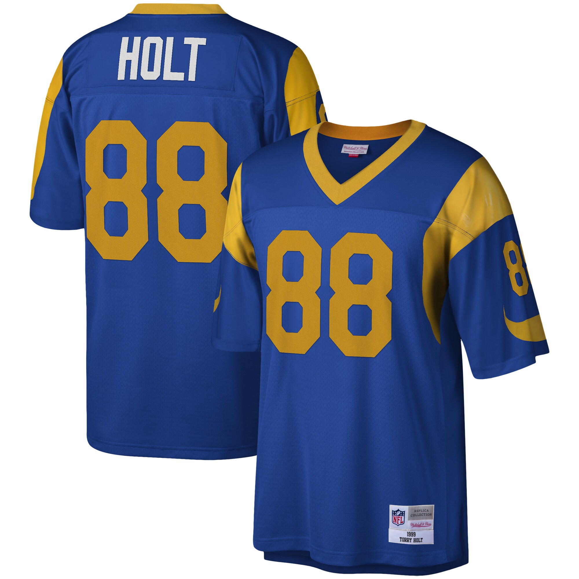 Men's Los Angeles Rams Torry Holt Mitchell & Ness Royal Legacy Jersey JS3362 nicesnker