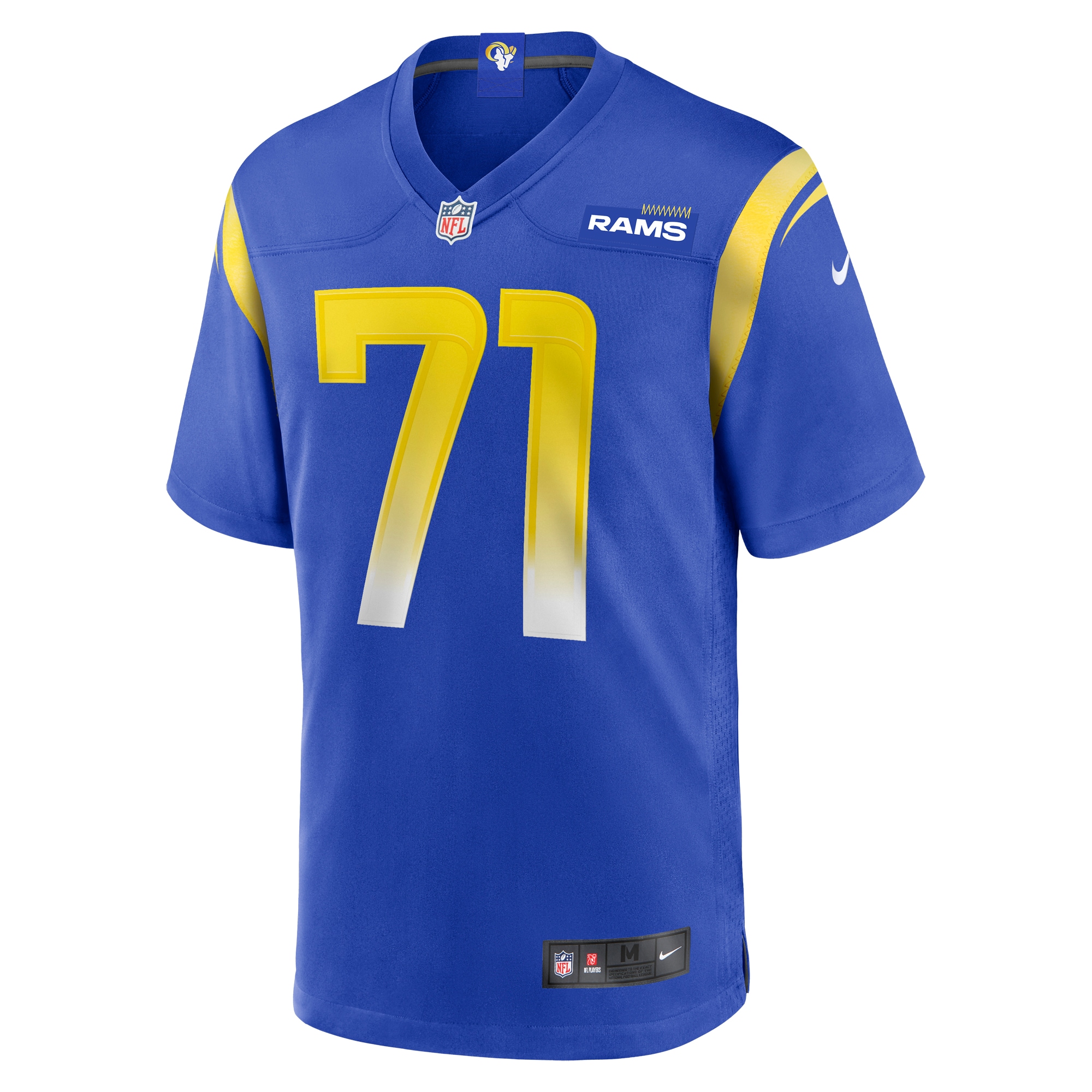 Men's Los Angeles Rams Warren McClendon Jr. Royal Team Game Jersey JS7228 nicesnker - Image 2