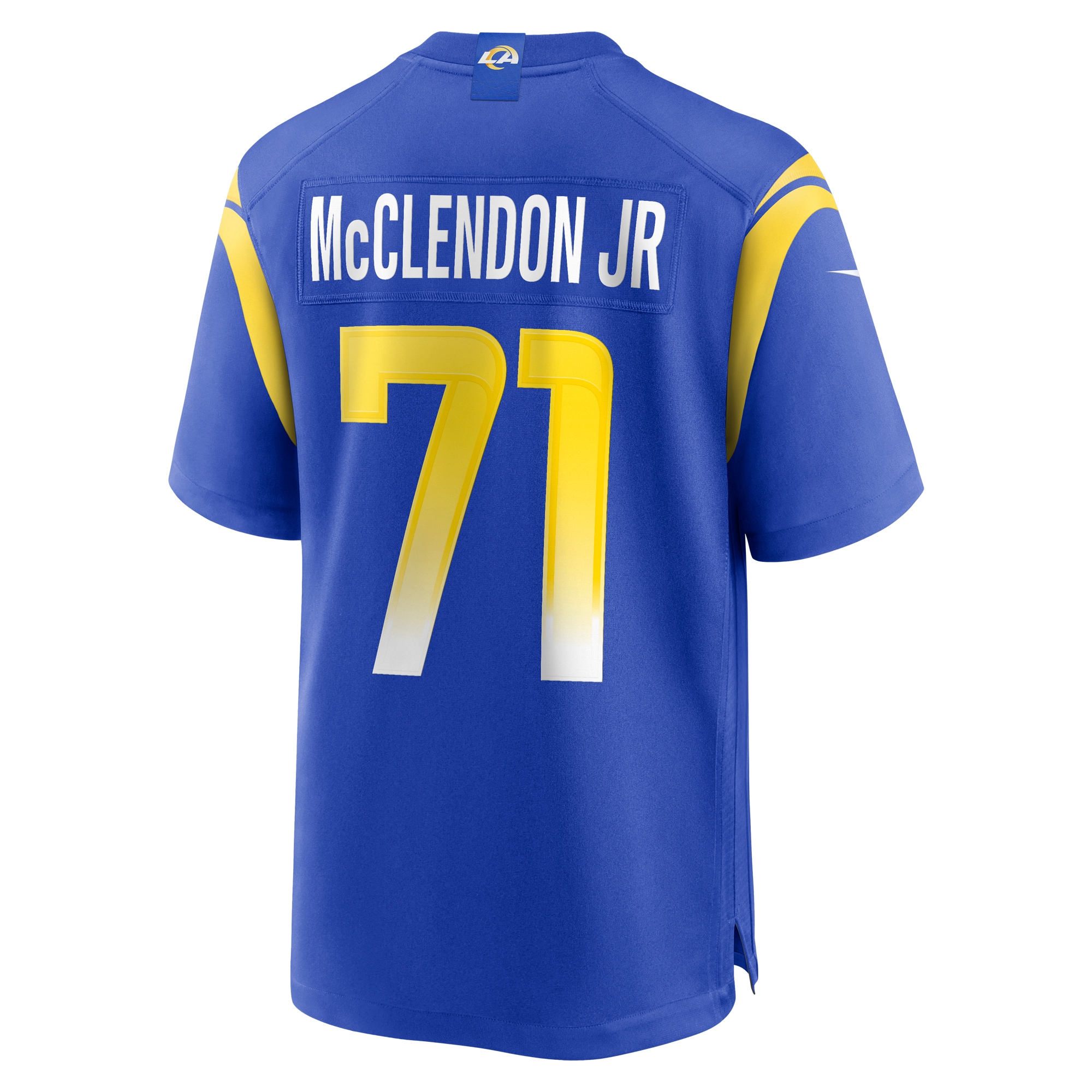 Men's Los Angeles Rams Warren McClendon Jr. Royal Team Game Jersey JS7228 nicesnker - Image 3