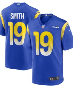 Men's Los Angeles Rams Xavier Smith Royal Home Game Jersey JS6495 nicesnker