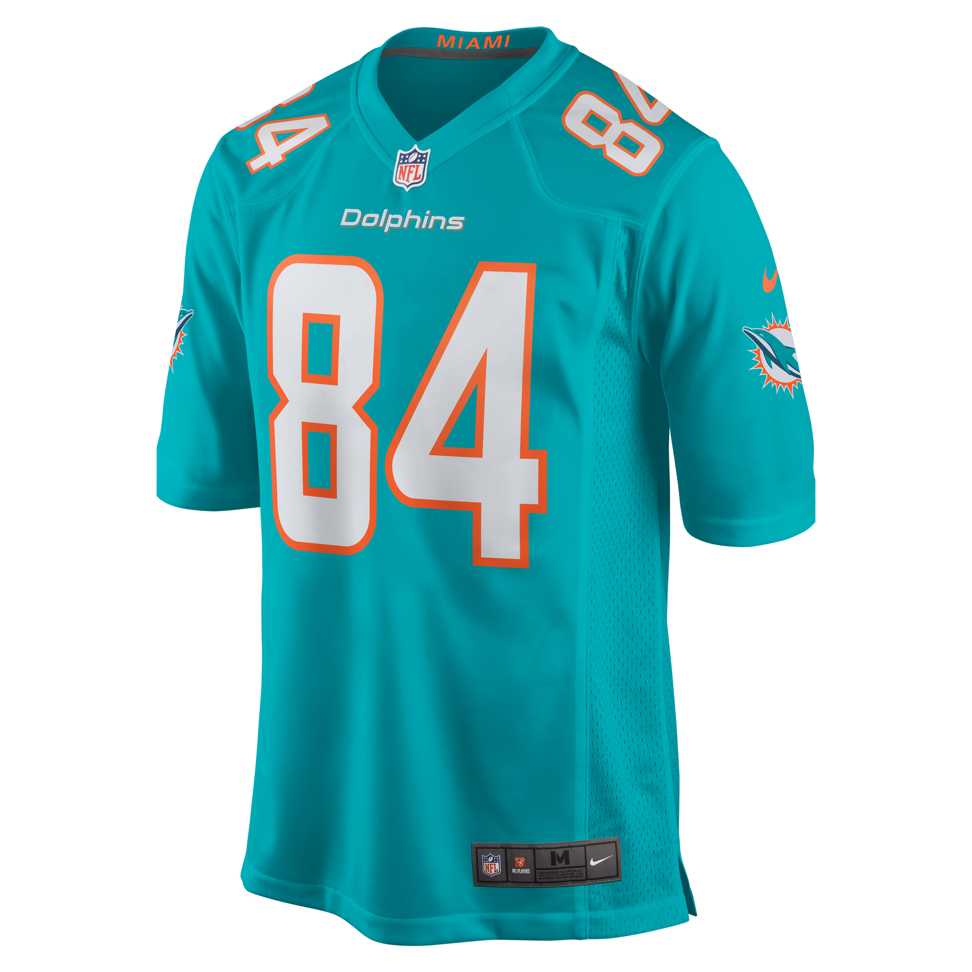 Men's Miami Dolphins Anthony Schwartz Aqua Team Game Jersey JS6497 nicesnker - Image 2