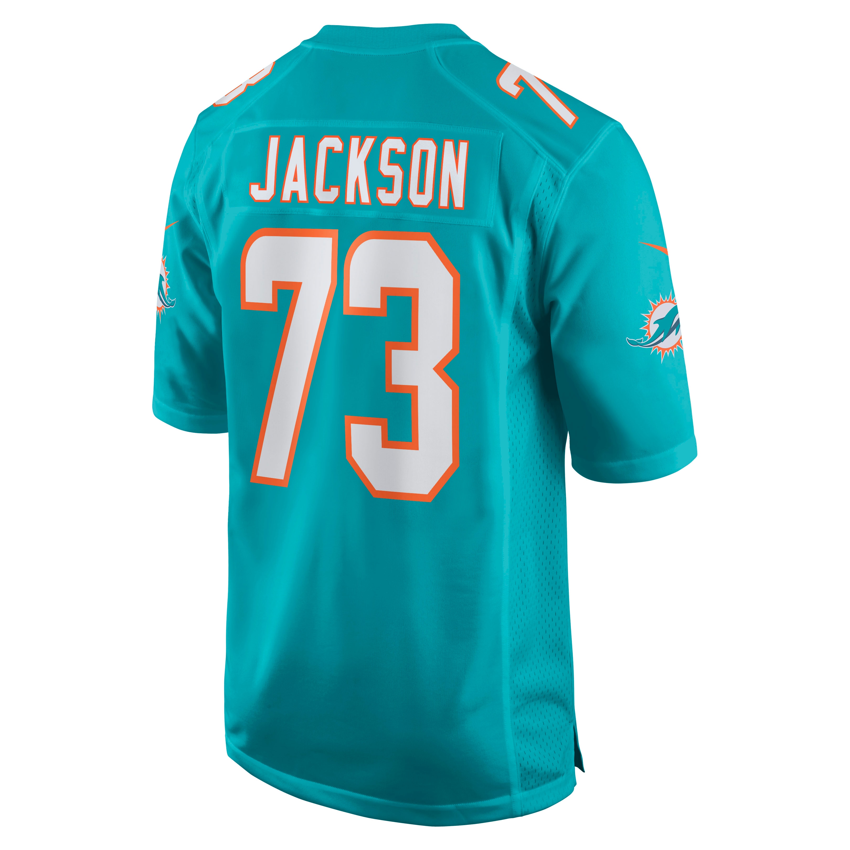 Men's Miami Dolphins Austin Jackson Aqua Player Game Jersey JS5734 nicesnker - Image 3