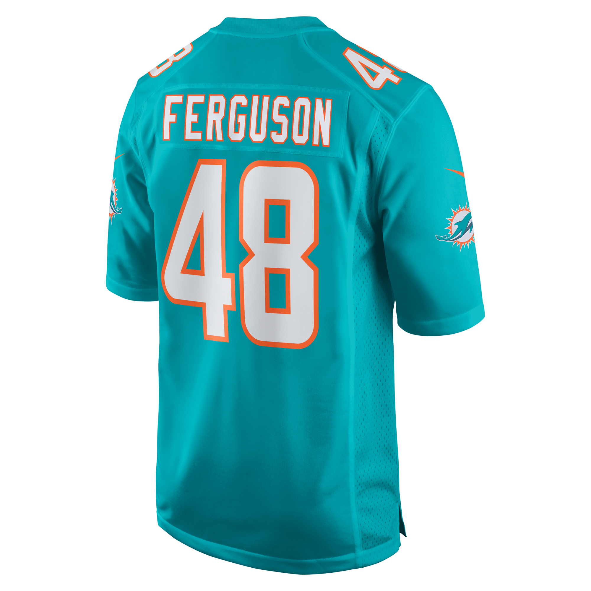 Men's Miami Dolphins Blake Ferguson Aqua Game Jersey JS7268 nicesnker - Image 3
