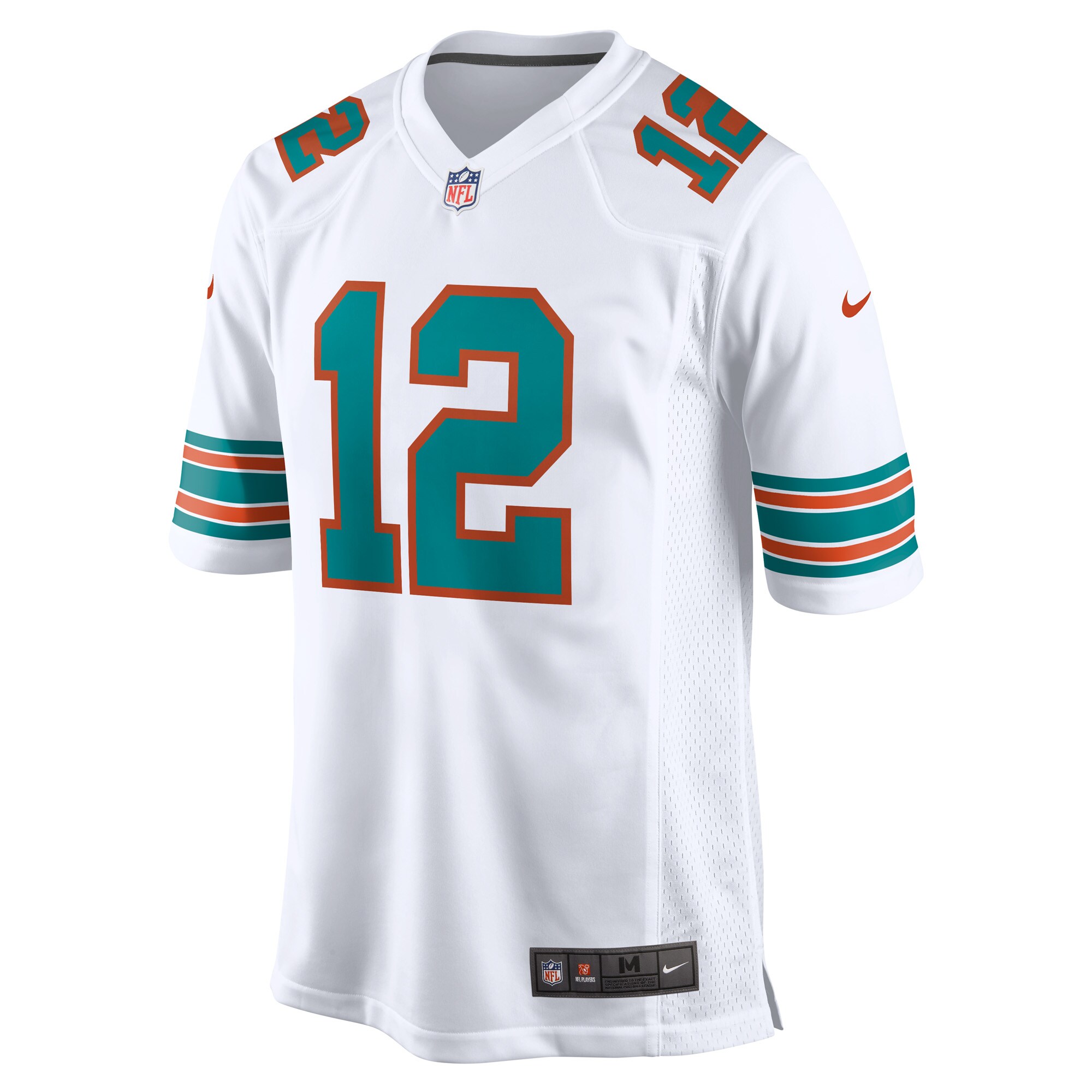 Men's Miami Dolphins Bob Griese White Retired Player Jersey JS6836 nicesnker - Image 2