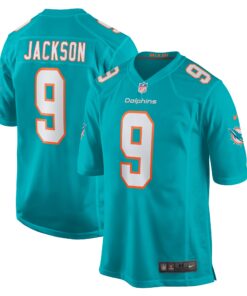 Men's Miami Dolphins Calvin Jackson Aqua Home Game Player Jersey JS7707 nicesnker