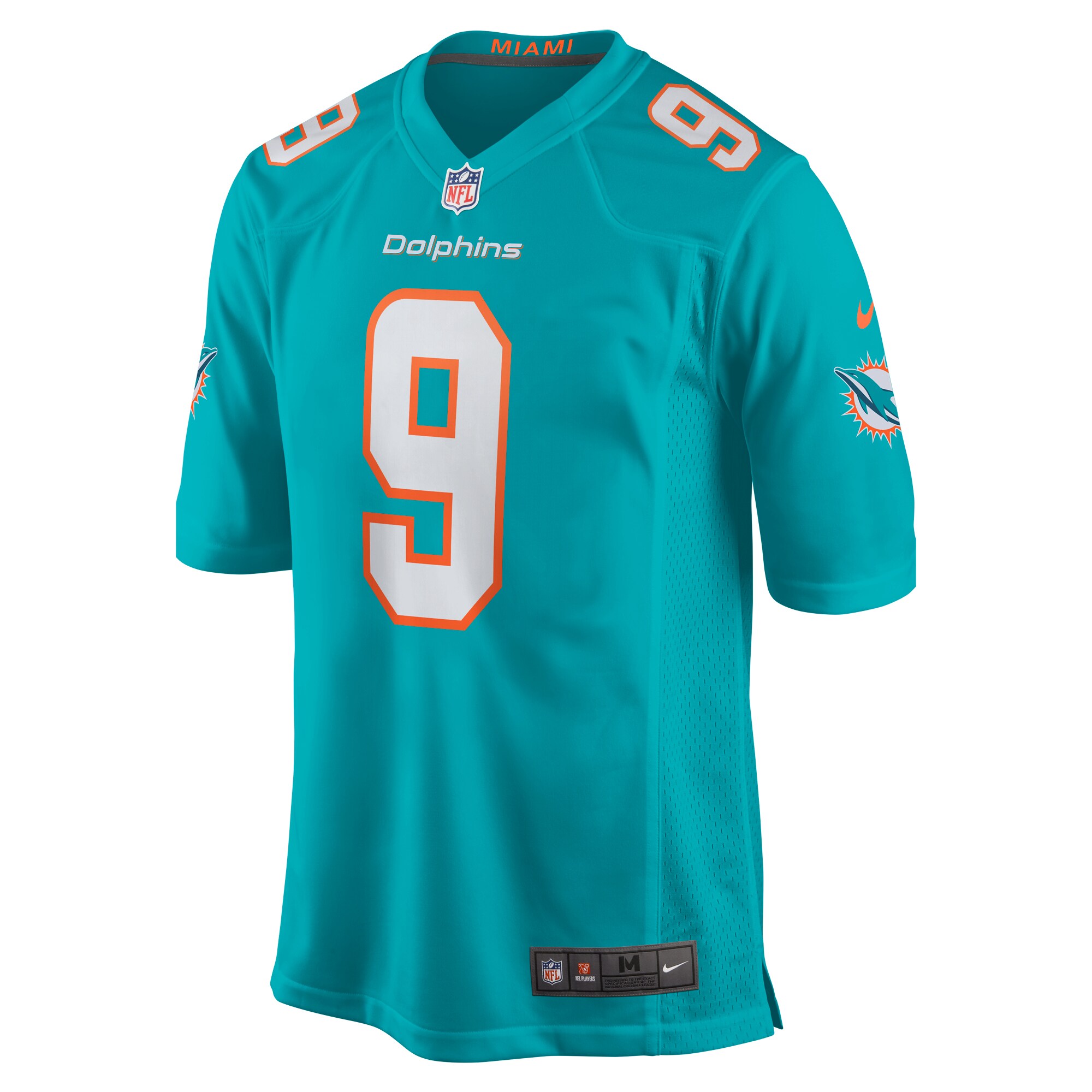 Men's Miami Dolphins Calvin Jackson Aqua Home Game Player Jersey JS7707 nicesnker - Image 2