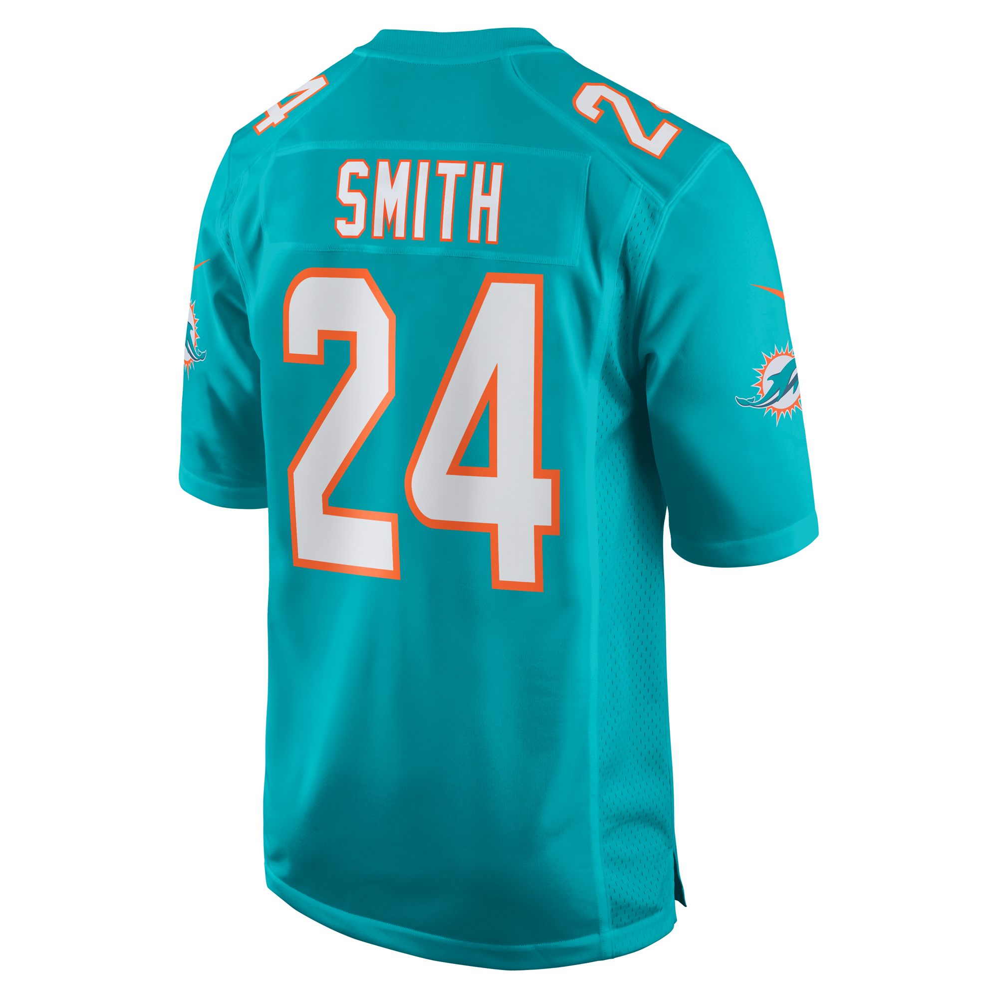 Men's Miami Dolphins Cam Smith Aqua Game Jersey JS8913 nicesnker - Image 3