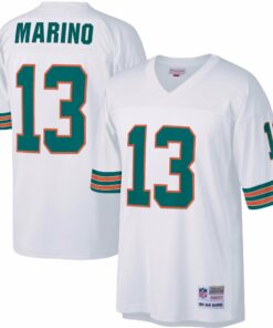 Men's Miami Dolphins Dan Marino Mitchell & Ness White Big & Tall 1984 Retired Player Jersey JS8611 nicesnker