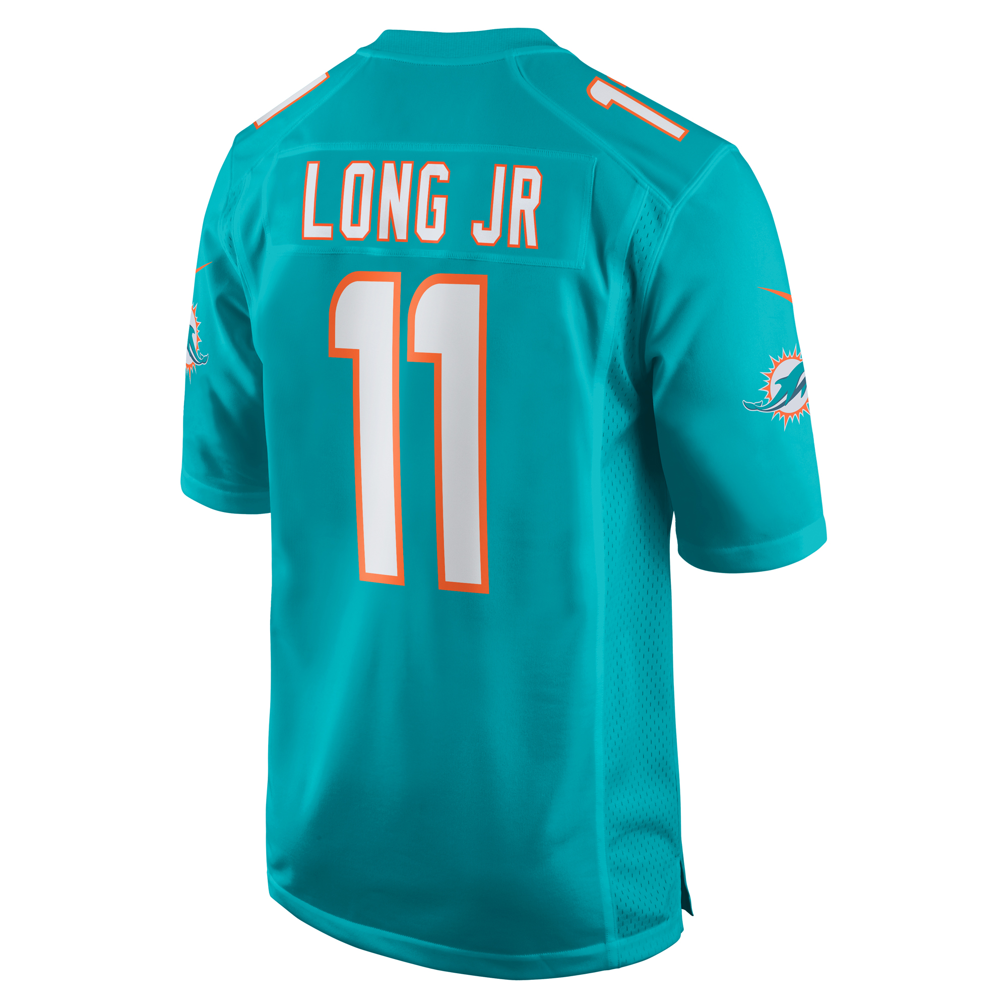 Men's Miami Dolphins David Long Jr. Aqua Game Jersey JS6944 nicesnker - Image 3