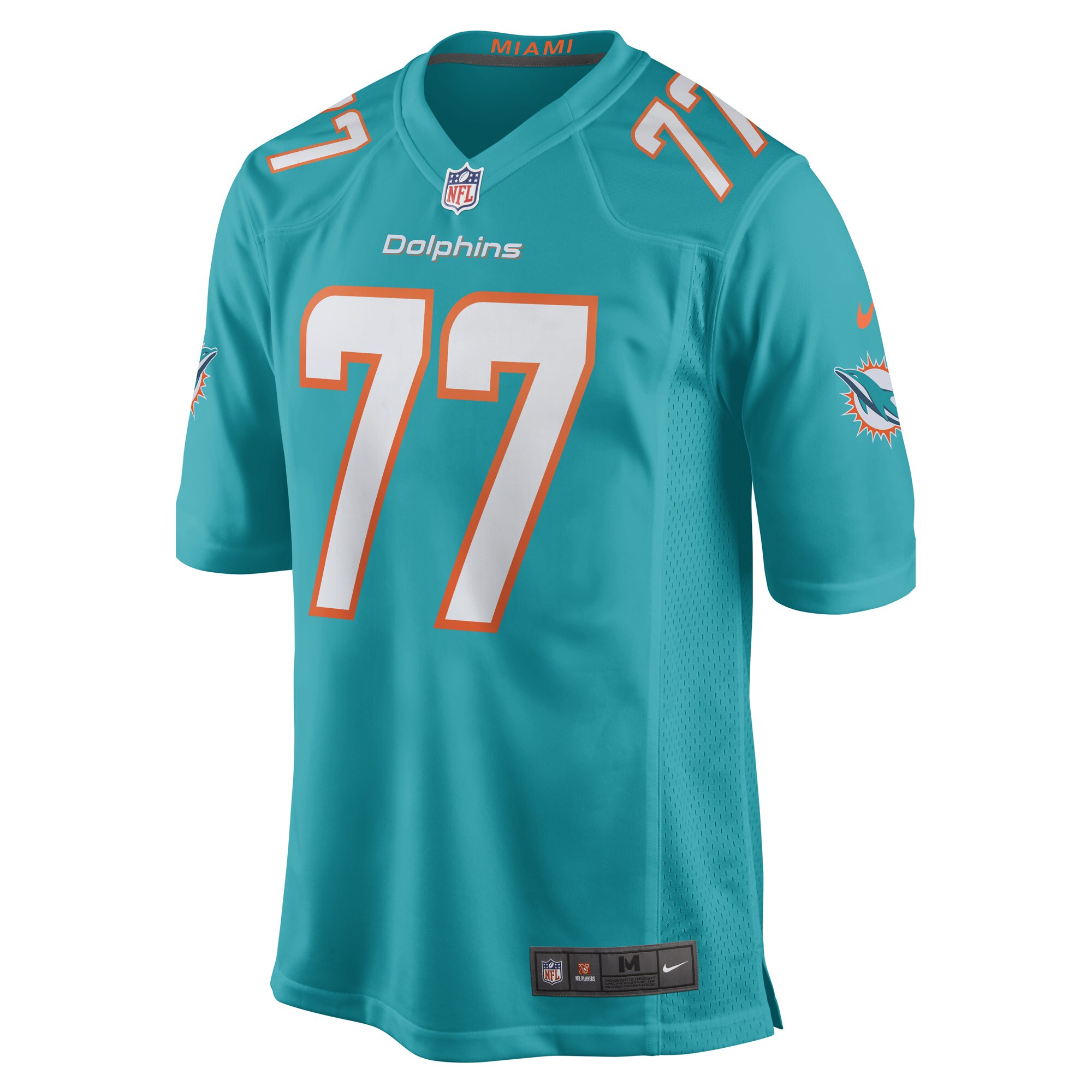 Men's Miami Dolphins John Jenkins Aqua Game Player Jersey JS3417 nicesnker - Image 2