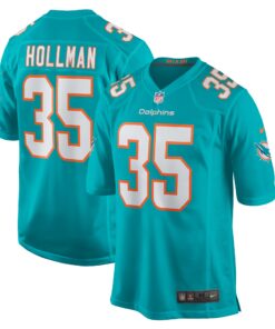 Men's Miami Dolphins Ka'Dar Hollman Aqua Home Game Player Jersey JS4965 nicesnker