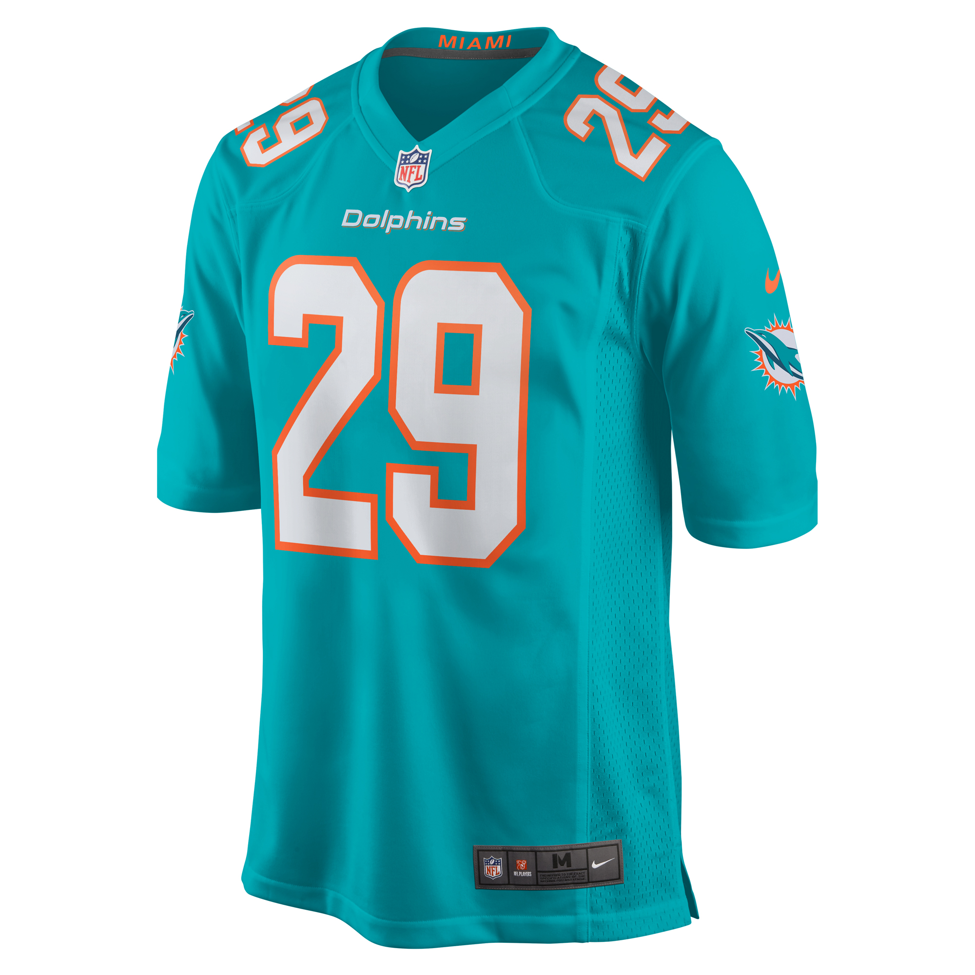 Men's Miami Dolphins Kendall Fuller Aqua Game Jersey JS6678 nicesnker - Image 2