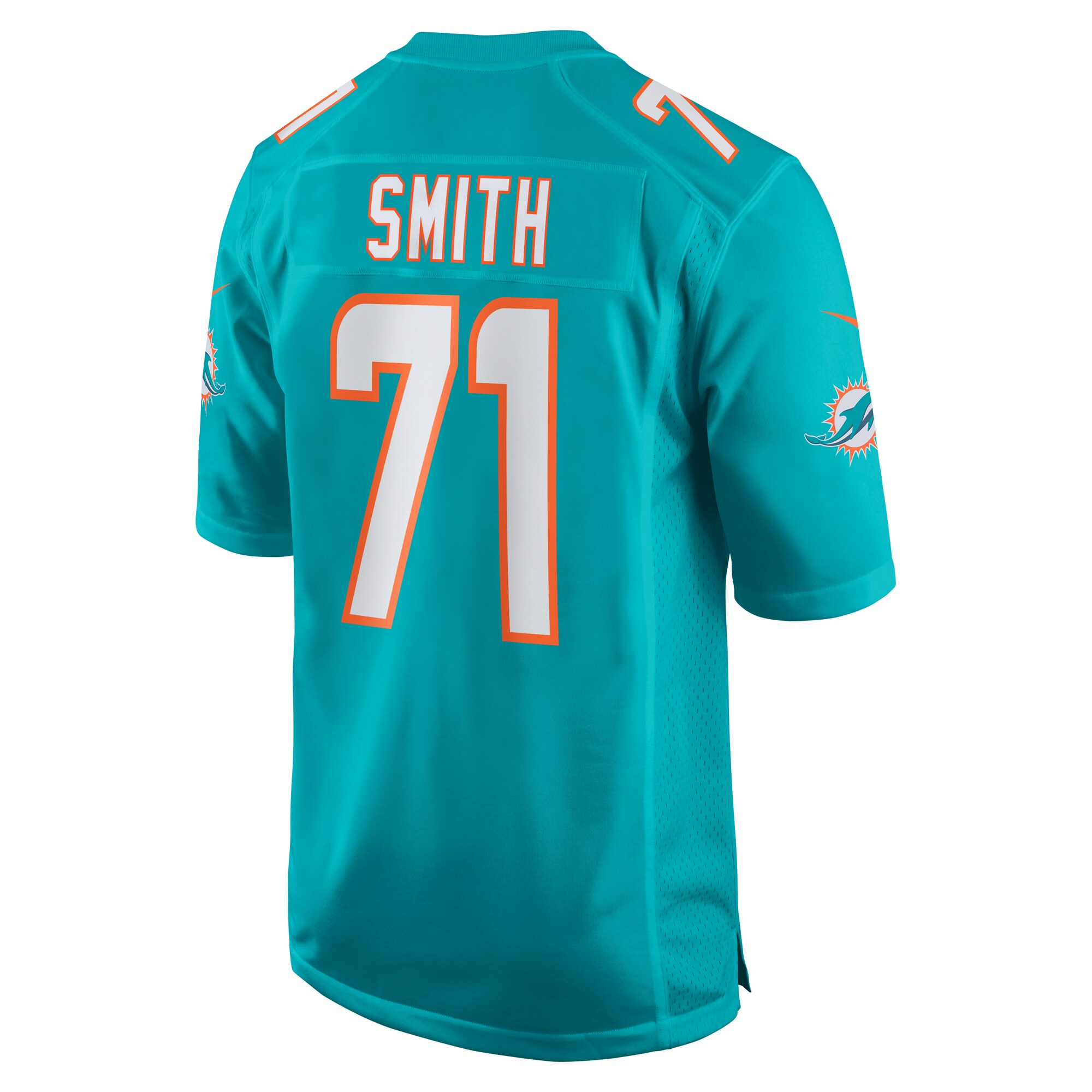 Men's Miami Dolphins Kion Smith Aqua Game Jersey JS9109 nicesnker - Image 3
