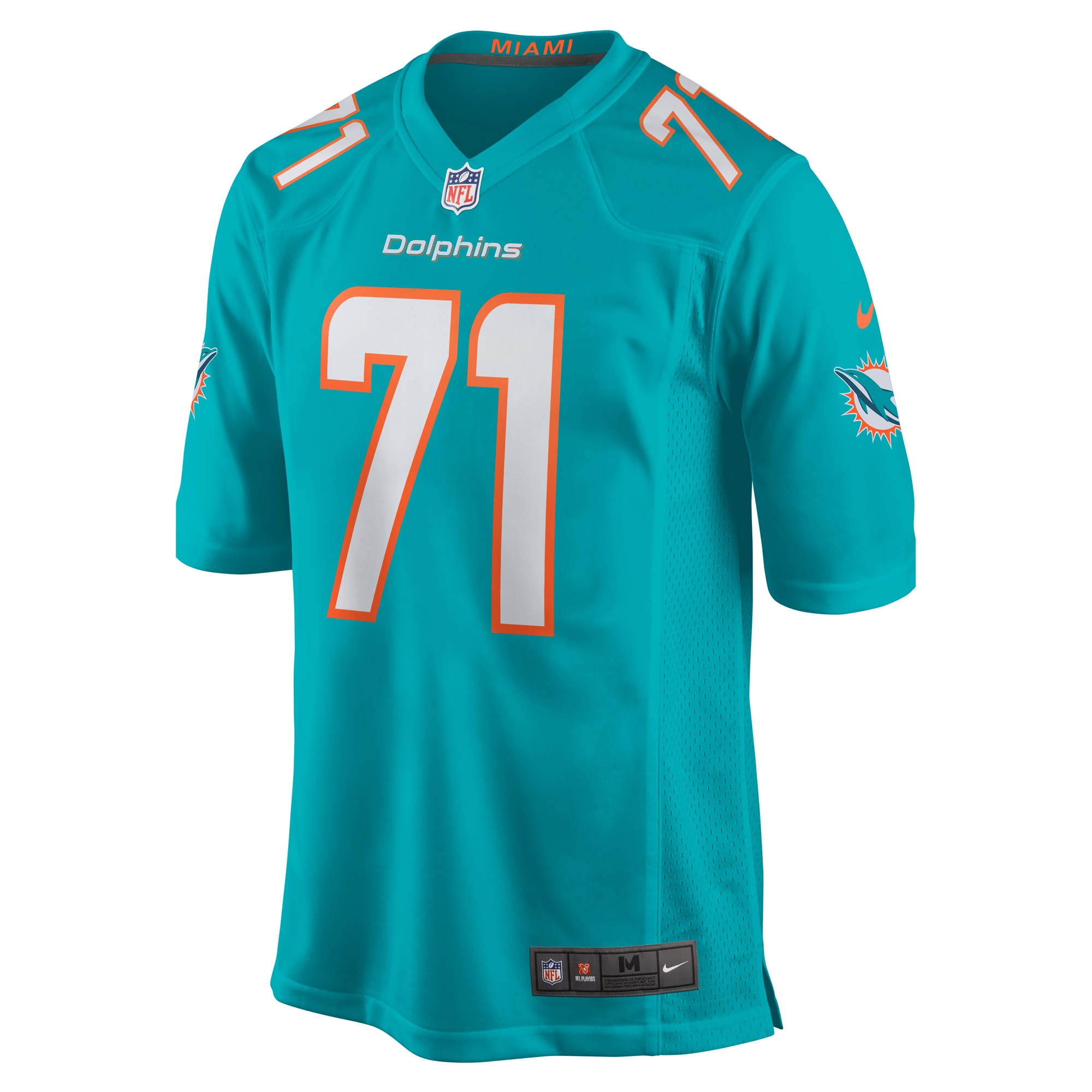 Men's Miami Dolphins Kion Smith Aqua Game Jersey JS9109 nicesnker - Image 2