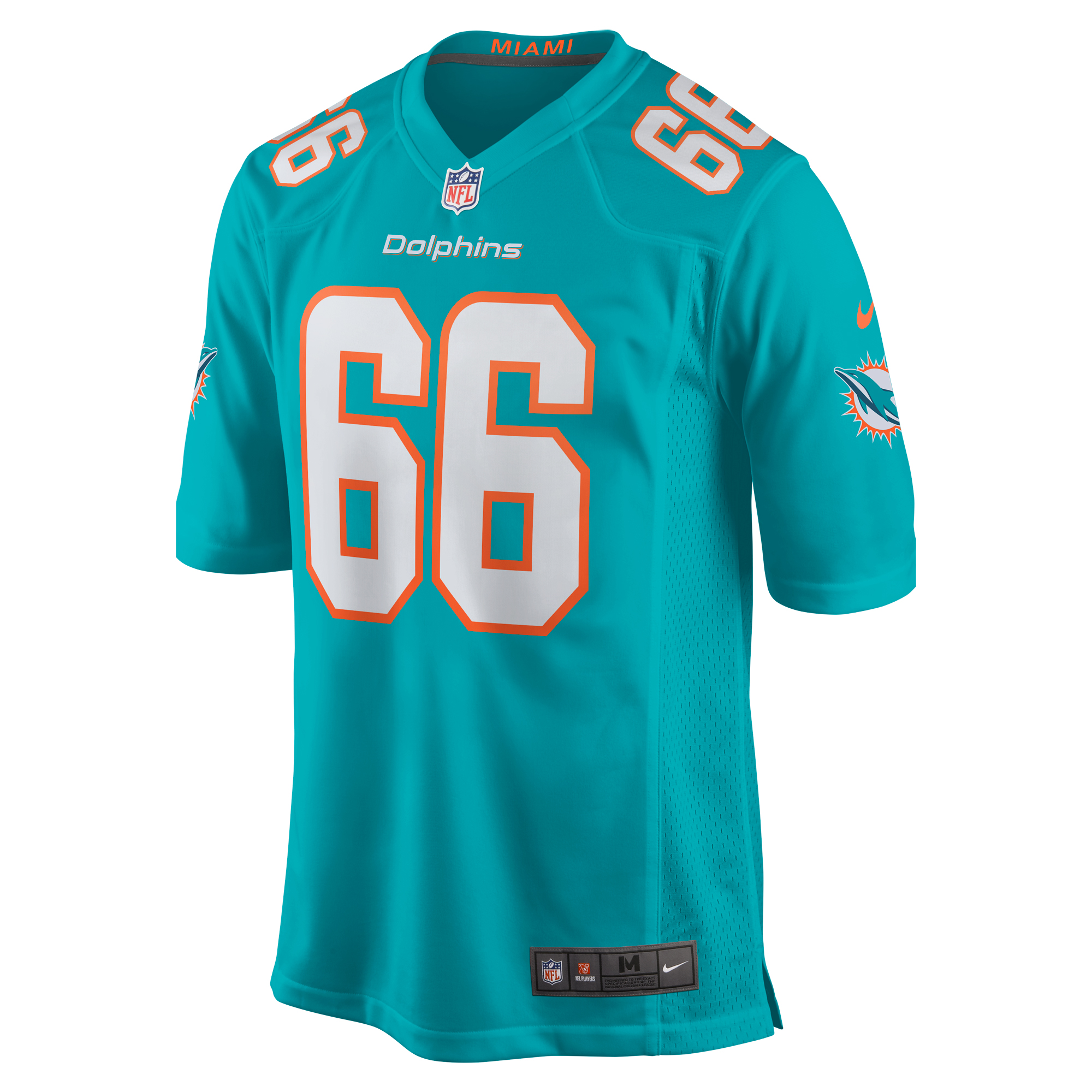 Men's Miami Dolphins Lester Cotton Sr. Aqua Home Game Player Jersey JS4846 nicesnker - Image 2