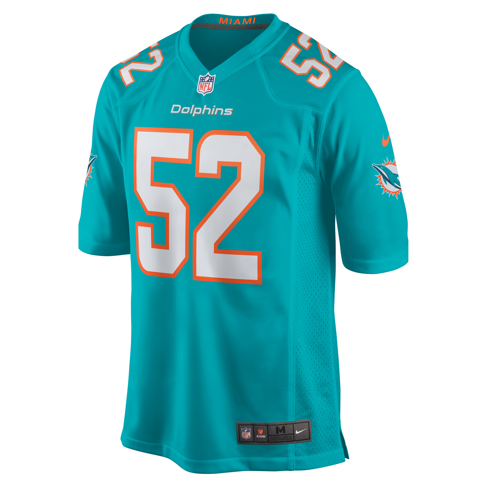 Men's Miami Dolphins Patrick Paul Aqua Game Jersey JS7702 nicesnker - Image 2