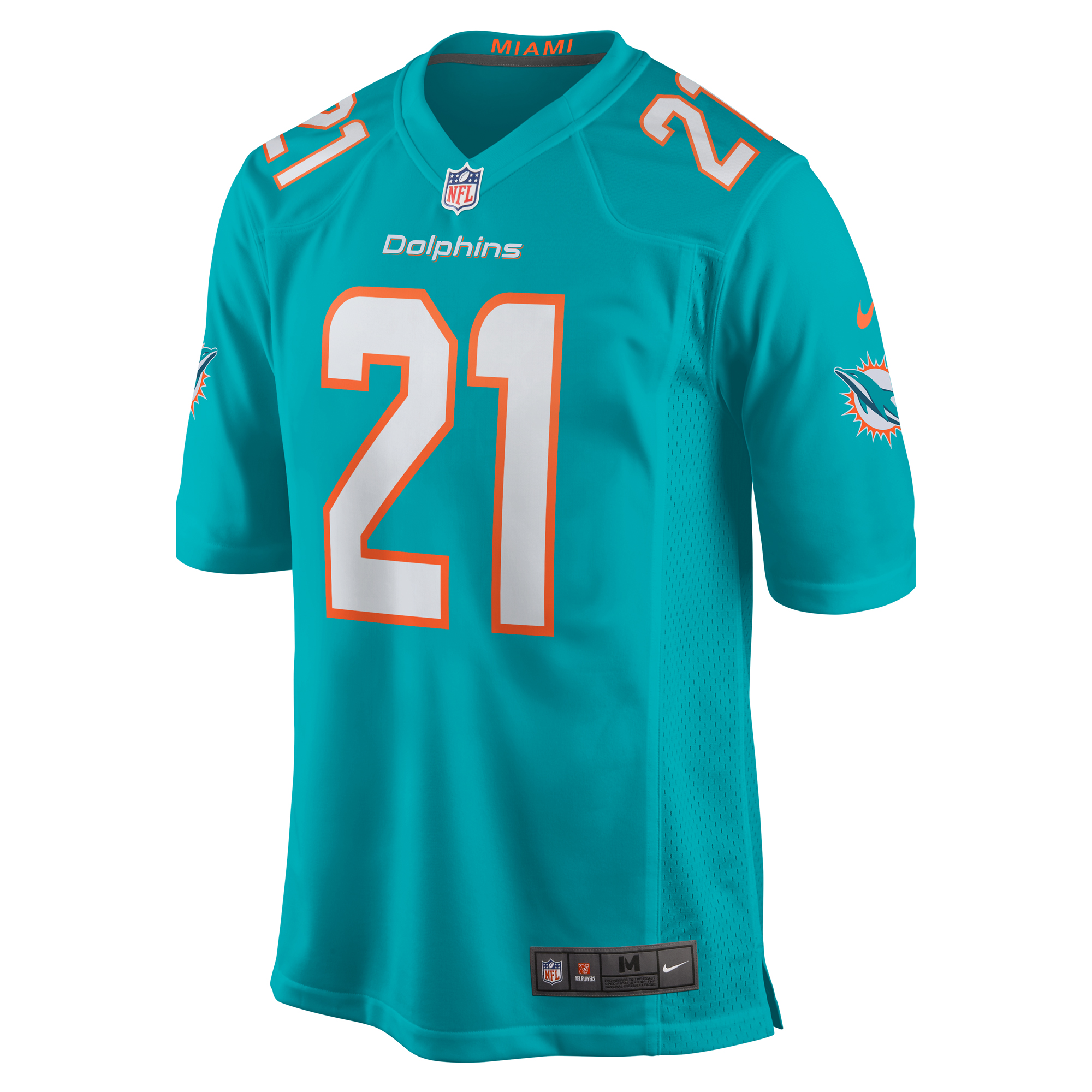 Men's Miami Dolphins Poyer Aqua Game Jersey JS7908 nicesnker - Image 2