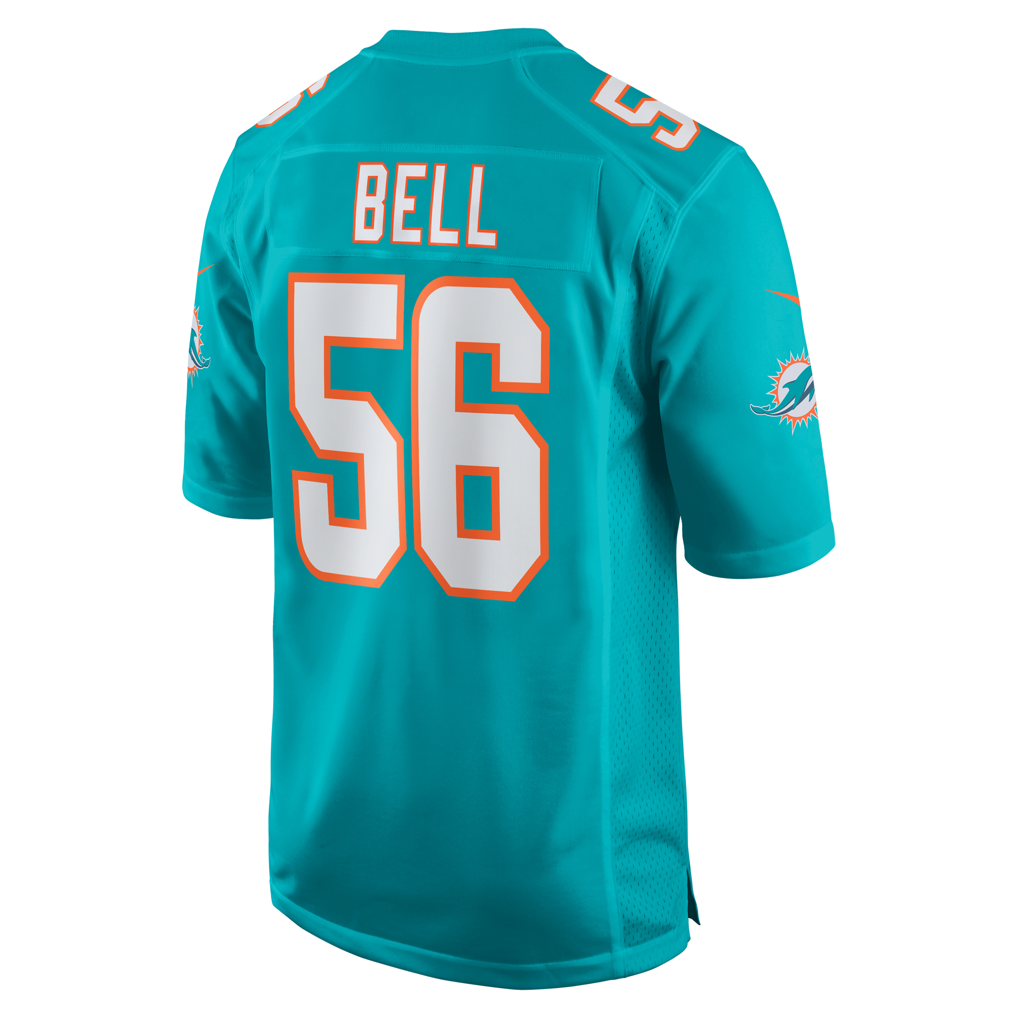 Men's Miami Dolphins Quinton Bell Aqua Game Jersey JS5230 nicesnker - Image 3