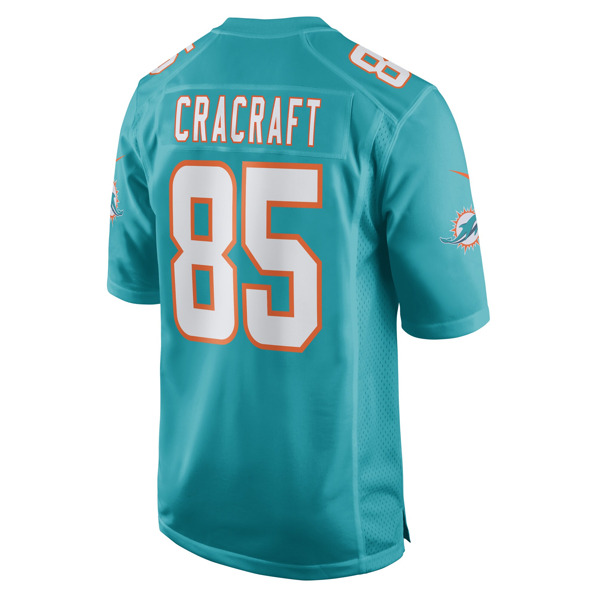 Men's Miami Dolphins River Cracraft Aqua Game Player Jersey JS3948 nicesnker - Image 3