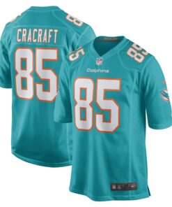 Men's Miami Dolphins River Cracraft Aqua Game Player Jersey JS3948 nicesnker