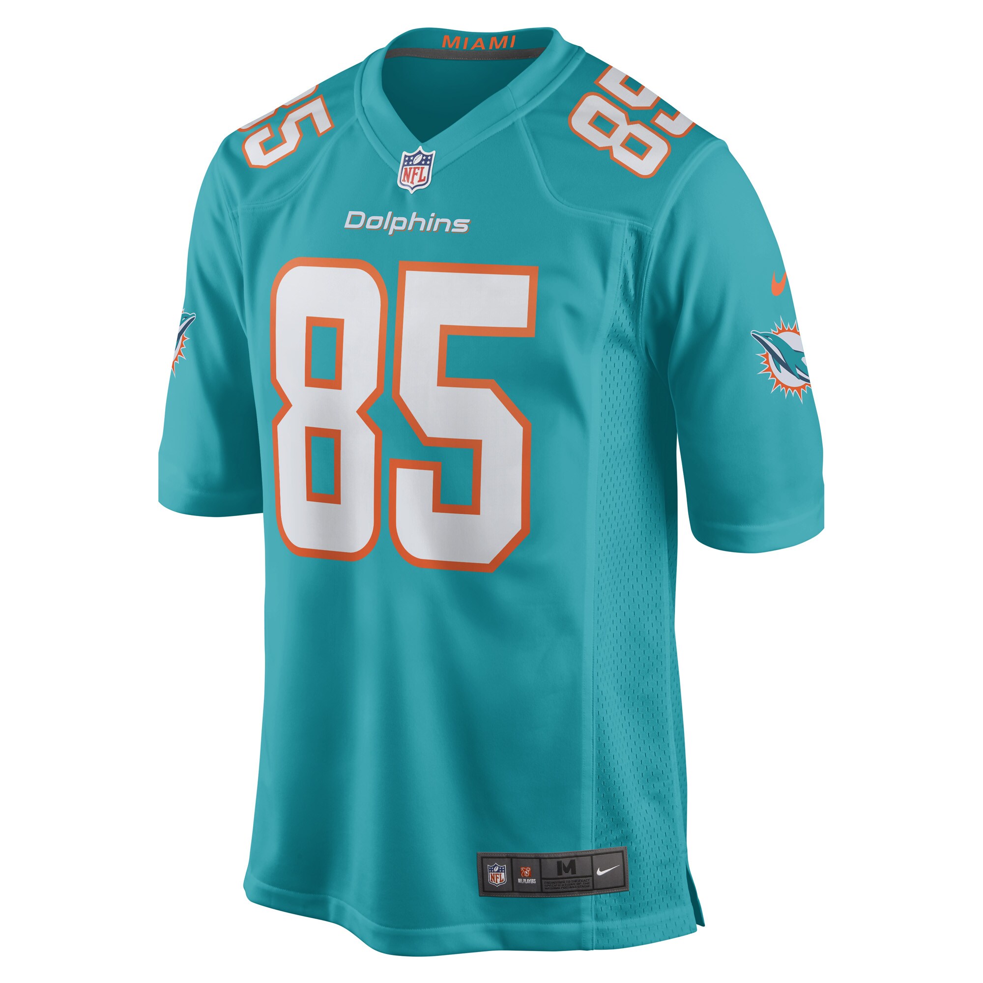 Men's Miami Dolphins River Cracraft Aqua Game Player Jersey JS3948 nicesnker - Image 2