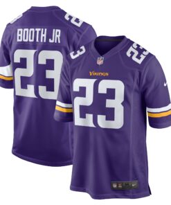 Men's Minnesota Vikings Andrew Booth Jr. Purple Player Game Jersey JS7428 nicesnker